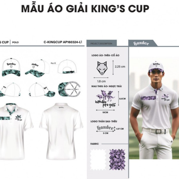 Ấn tượng với trang phục được Handee Golf Fashion thiết kế riêng cho King’s Cup 2024